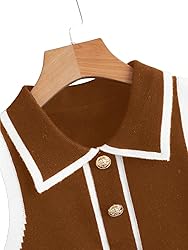 Verdusa Women's Button Down Old Money Striped