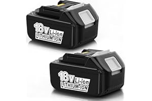 Homesuit 6.0Ah Battery for Makita 18V Battery, 2-Pack Batteries Compatible with Makita 18 Volt Lithium Battery BL1860B BL1850B BL1840B BL1830B BL1815B and Makita 18V Battery Chargers