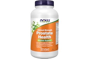 NOW Foods Supplements, Prostate Health, Clinical Strength Saw Palmetto, Beta-Sitosterol & Lycopene, 180 Softgels