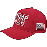 45 47 Trump 2028 Hat, Adjustable Golf Baseball Cap, Embroidered Trucker Hat for Women & Men
