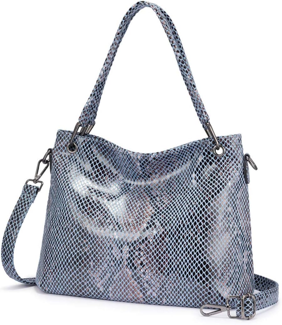Serpentine Print Pu Leather Women Shoulder Bag Large Hobo Totes Luxury Handbags Messenger Crossbody Bags for Ladies