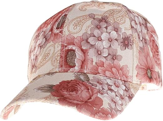 floral pattern hat