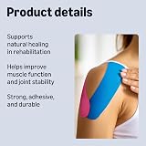 by Amazon Kinetic Muscle Sports Tape 5m x 5cm Pack of 2 Blue Pink view 3