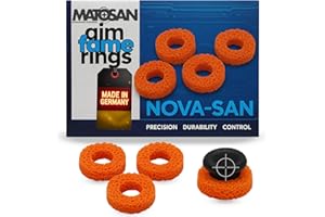MatoSan® Aim Assist Rings - Precision Rings for PS5, PS4, Xbox Series X, Xbox One & Scuf Controllers - Gaming Accessories for PlayStation 5 & Xbox - Made in Germany (Nova)