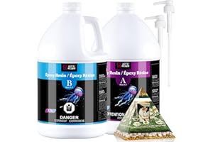 LET'S RESIN Epoxy Resin Kit, 2 Gallon (7.6 L) 256oz Epoxy Resin, Bubble Free & Crystal Clear Casting Resin, Fast Curing Resin