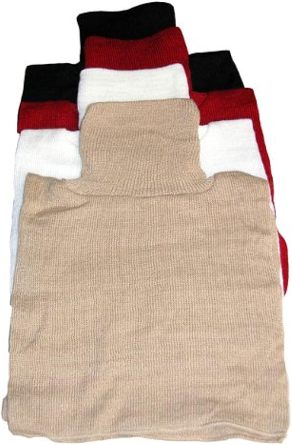 Knit Dickeys Sport Set of 4 (Black, Red, White and Tan), one size at Amazon Womenâs Clothing store