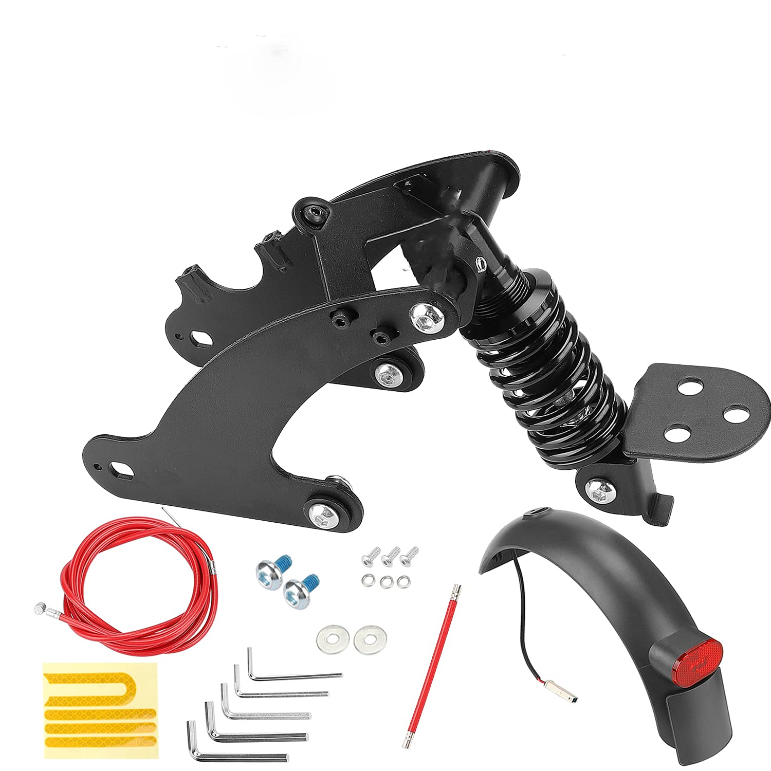 通用 Fututech Electric Scooter Rear Suspension Kit for Xiaomi Pro Pro2 Mudguard Rear Light Accessories Scooter Modification