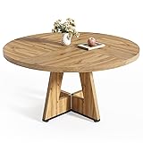 LITTLE TREE Round Dining Table for 4-6 People, 47