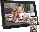 GGUA 10.1 Inch WiFi Digital Photo Frame 64GB IPS Touch Screen Frameo App