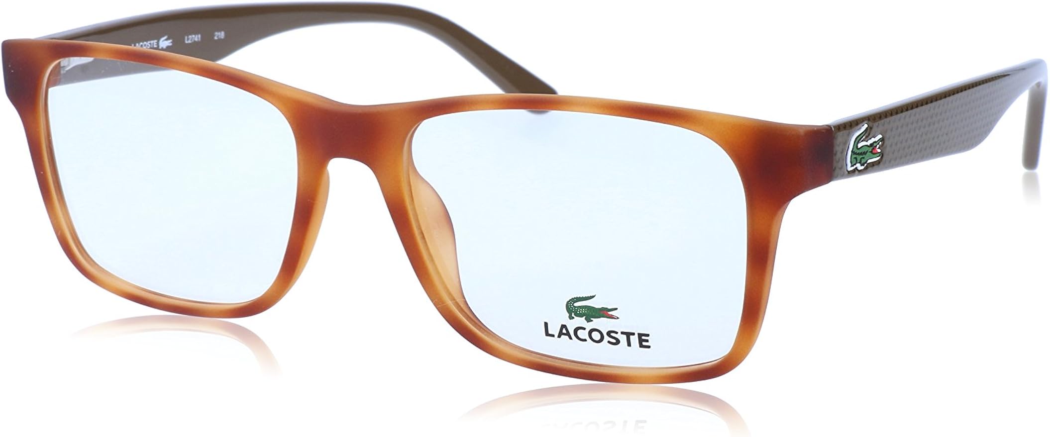Lacoste L274121853 Mens L2741 Light Havana Eyeglasses