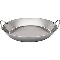 Matfer Bourgeat Black Steel Paella Pan, 15 3/4"