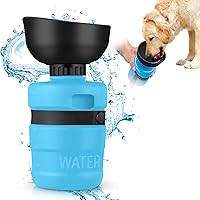 Hunde Wasserflasche Mit Trinknapf - Faltbarer Wasserspender 350/500 Ml Für Outdoor Mit Hund