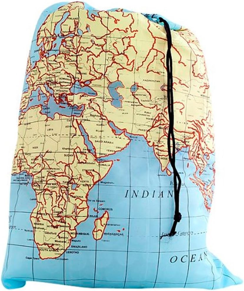 World MAP Travel Dirty Laundry Bag Keeper Keep Your Dirty Clothes Seperate Dorm