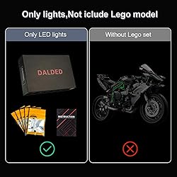 DALDED LED Lighting Kit for Lego Technic Kawasaki