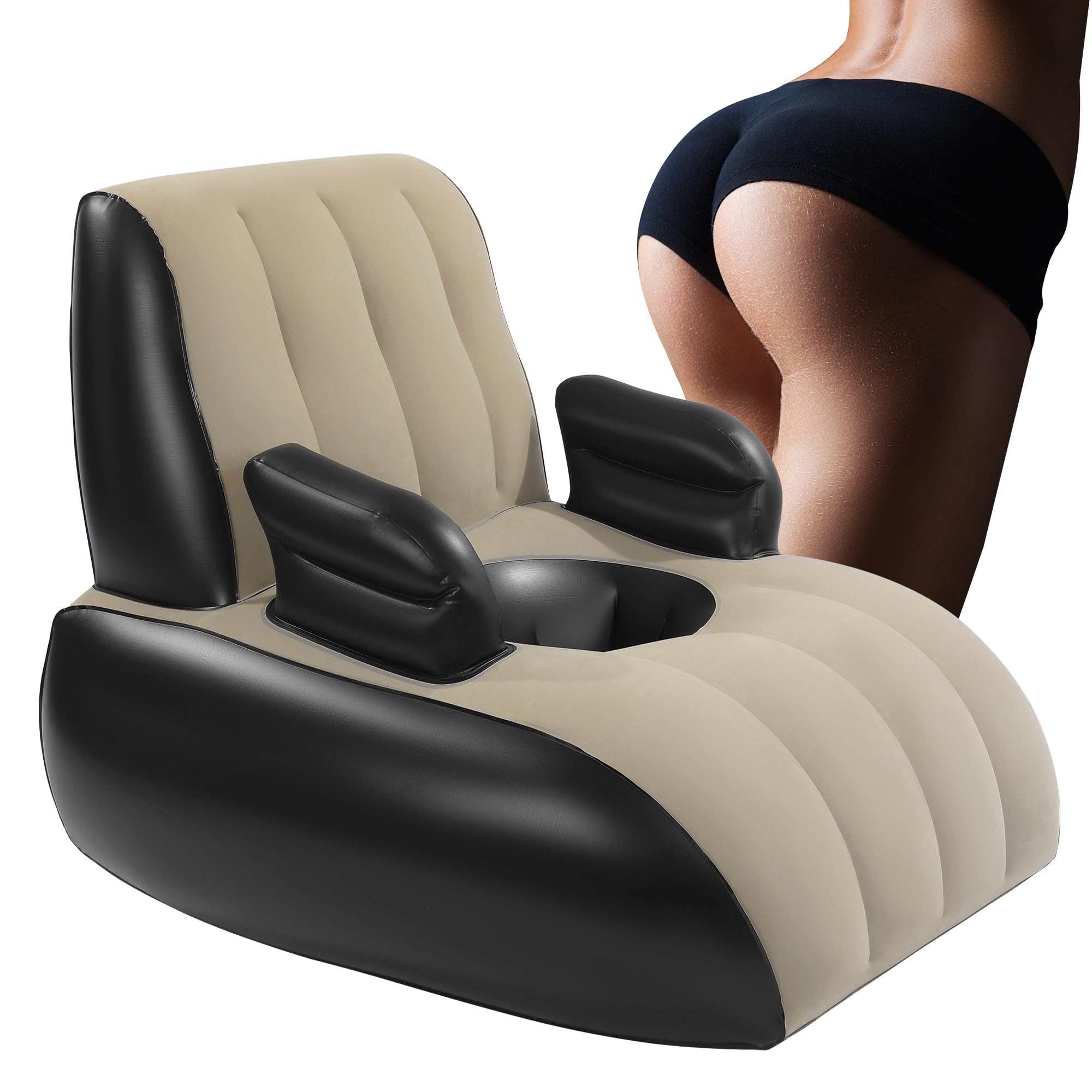 Photo 1 of HOMBYS Inflatable BBL Chair Sofa with Hole, BBL Pillow for Post-Surgery Recovery, Sleeping & Sitting