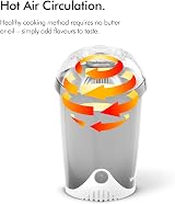 VonShef Popcorn Maker 1200W Air Popper One Touch Operation Black view 3