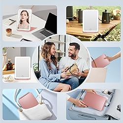 FUNTOUCH Rechargeable Travel Makeup Mirror with 72