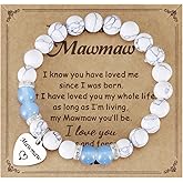 AHAETH Mawmaw Gifts for Birthday from Grandkids Best New Wedding Jewelry Mawmaw Bracelet