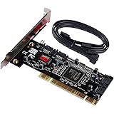 Semlos 4 Ports PCI Sata Internal Raid Controller Card Sil3114 Chipset 013577 with 2 Sata Cables