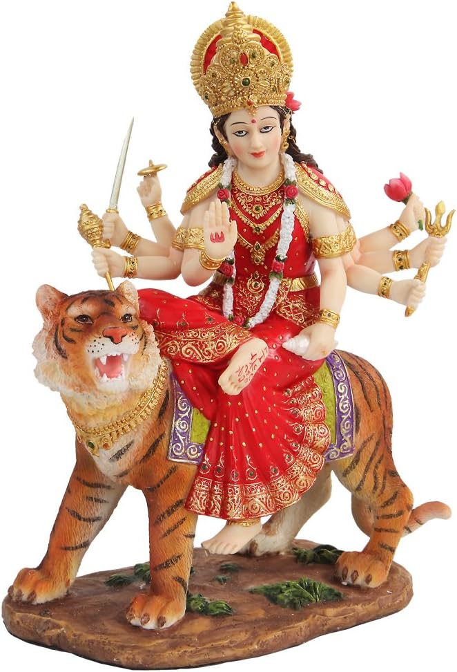 8.5 Inch Durga Mythological Indian Hindu Goddess Statue Figurine