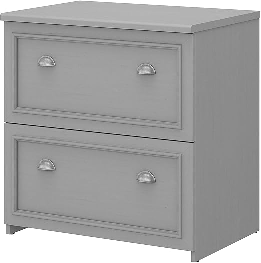 Amazon Com Bush Furniture Fairview 2 Drawer Lateral File Cabinet Cape Cod Gray Furniture Decor