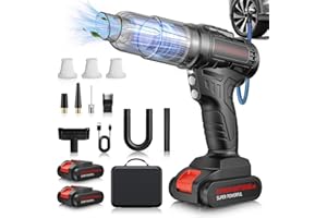 GUTHERREN Car Vacuum Portable Cordless, 40,000Pa High Power Dust Buster, Rechargeable Battery Powered Vacuum Cleaners for Office,Home, Car, Pet Hair, Keyboard, Black