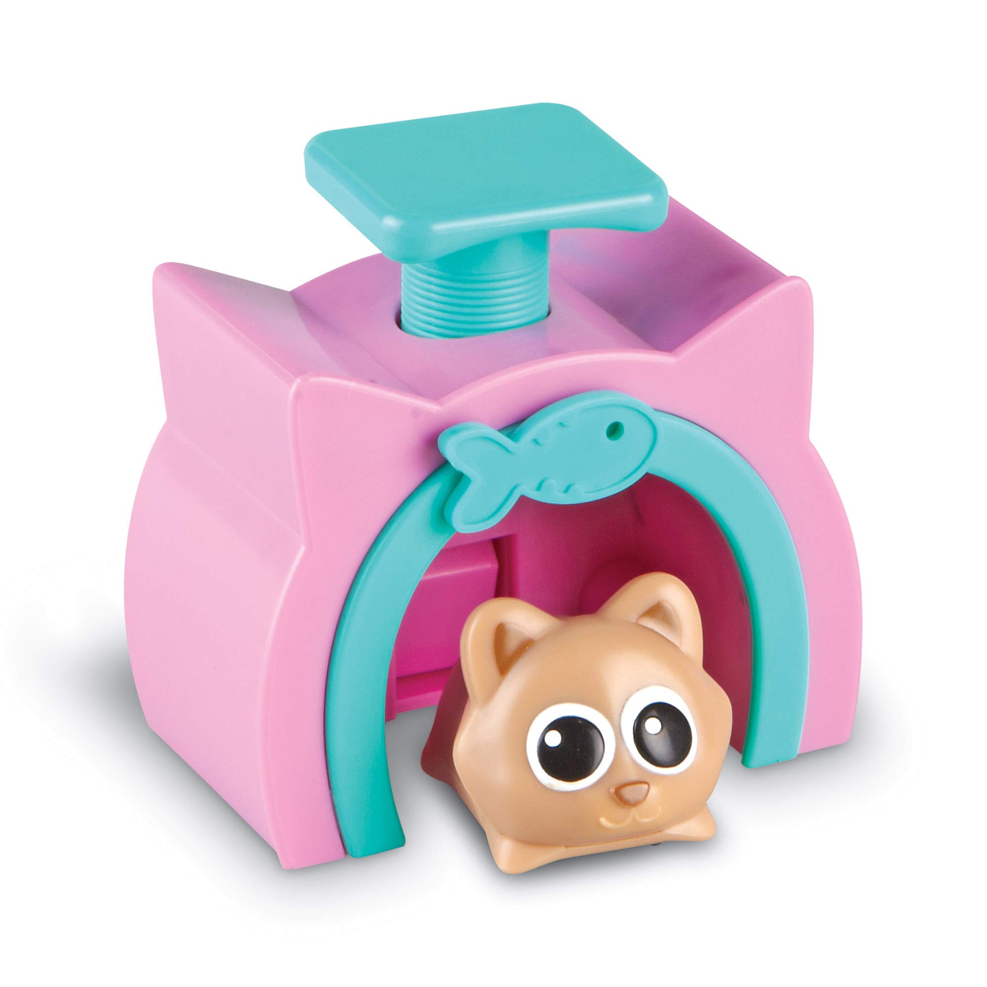 Learning Resources LER3095 Critters Poppers Pepper The Cat, STEM, Early Coding Toy, Interactive Pet, Ages 4+