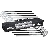 FloorballPlanet Middle School Floorball Set &ndash; 12 Sticks (85 cm), 12 Balls &amp; Stickbag