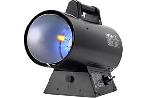 Uthfy 85,000 BTU Forced Air Heater, Portable Forced Air Propane Heater with 7.8“ Hose, Liquid Propane Gas Torpedo Heater for Garage, Construction Sites, Workshop, CSA Listed