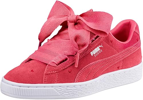 puma suede heart white