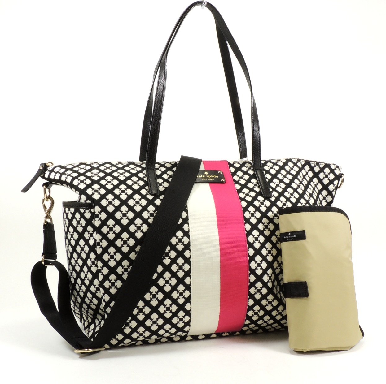 Kate Spade Classic Spade Adaira Baby Bag in Black & Cream Buy Online