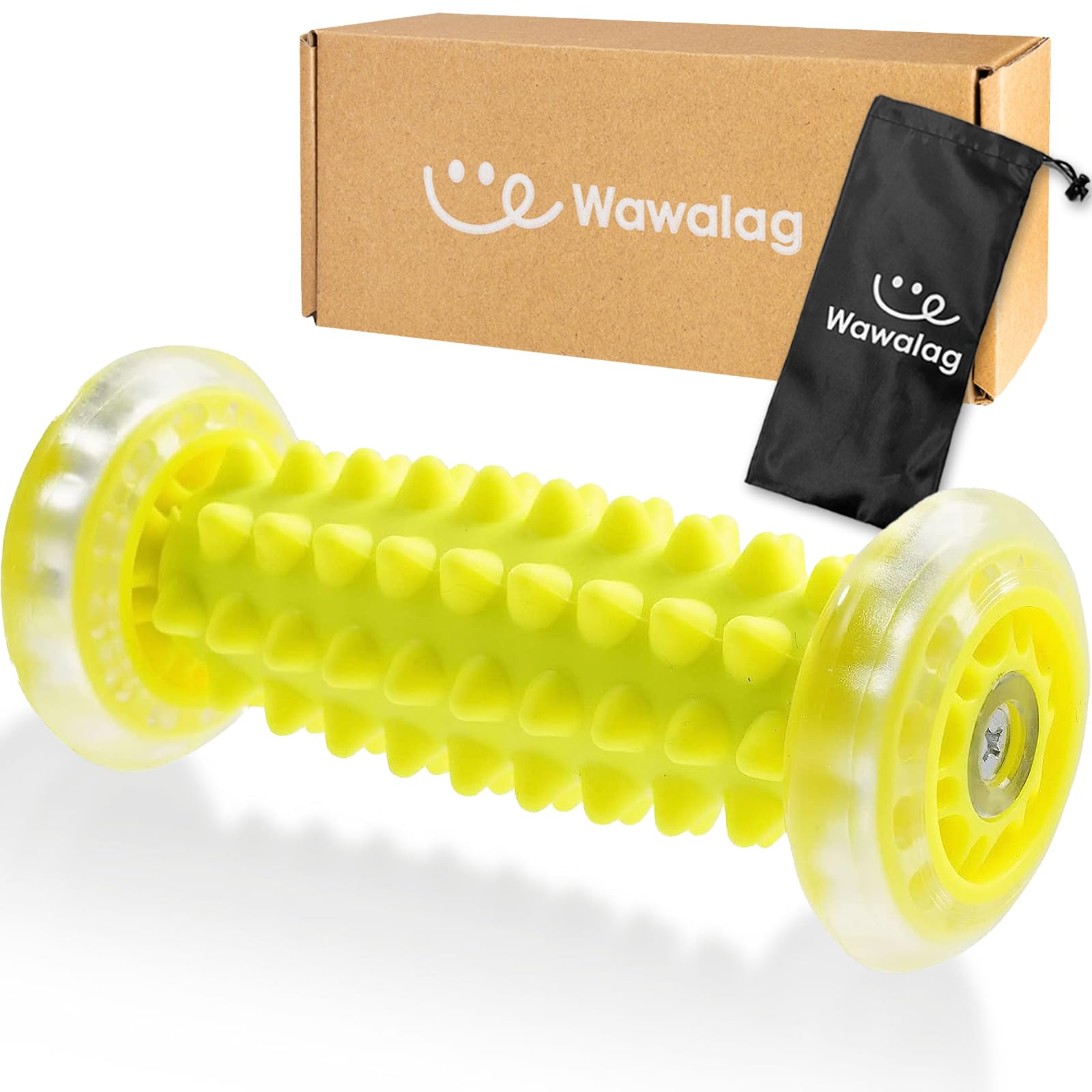 【柔道整復師が推薦】Wawalag(ワワラグ) つぼコロくん 足裏マッサージ 足ツボ 足つぼ 足ツボマット 足つぼマット 健康グッズ プレゼント (イエロー)商品画像