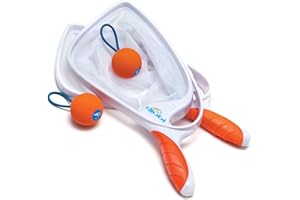 Djubi Slingball, The Ultimate Game of Catch, Long Distance Slingshot Scoop Ball Set, Indoor & Outdoor Sports Toy for Kids & Adults Ages 8+ - Classic