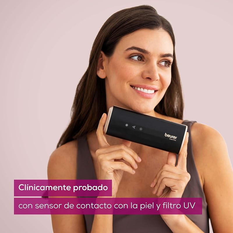 IPL 7800 PRO Depiladora con tecnología de enfriamiento, 5 niveles de intensidad, hasta 1 millón de pulsos de luz, para brazos, piernas, cara, línea del bikini y axilas, para hombres y mujeres