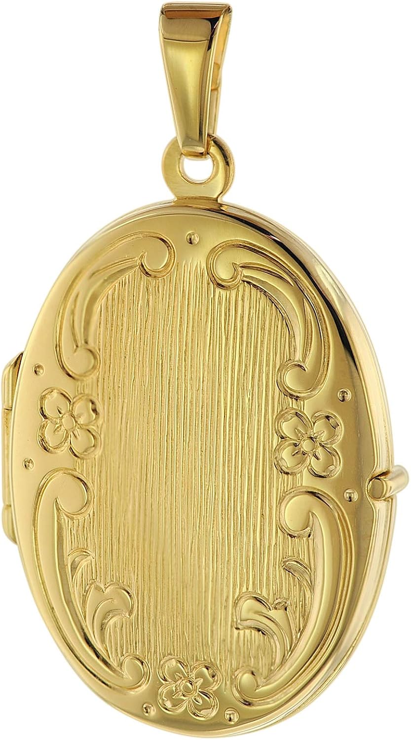 Trendor Gravur-Anhänger 8K Gold - Personalisierbarer Schmuck Für Damen & Herren Mit Geschenkbox