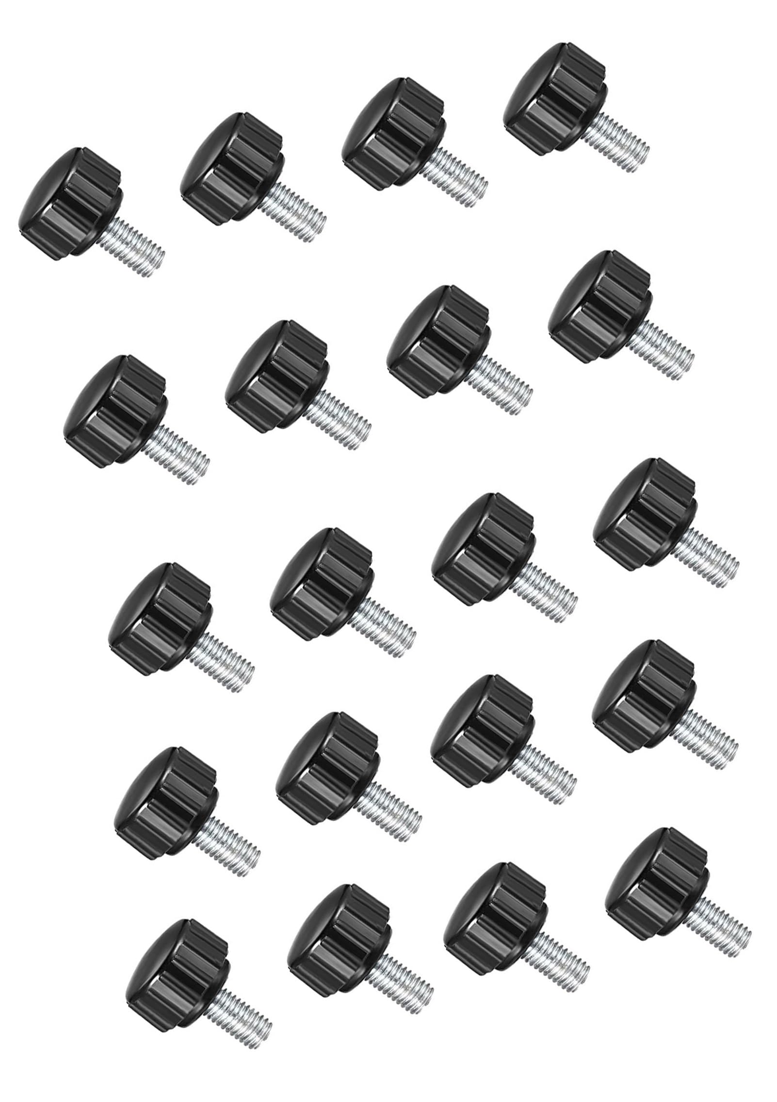 MACHSWON Knurled Clamping Knobs Grip Thumb Screw on Type for Saw, Drill Press, Lathe and Routing jigs Male Thread Knurled Clamping Knobs M6 x 15mm 20pcs — image 1