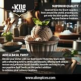 A Kilo of Spices Basil Seeds 1Kg Edible Sabja Tukmaria for Falooda Desserts view 3