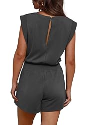 OFEEFAN Rompers for Women 2025 Cap Sleeve Athletic