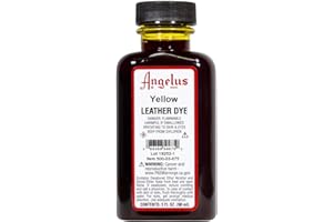 Angelus Leather Dye, 3 oz, Yellow 3 Fl Oz