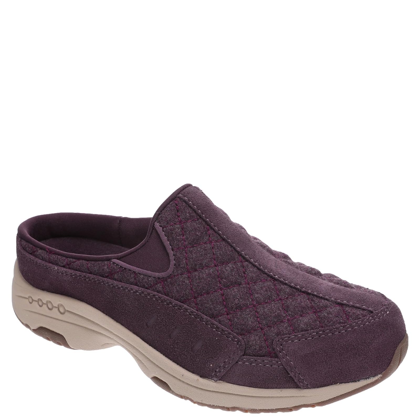 Easy Spirit Traveltime Women's Slip On, 6 B(M) US, Purple-Modern Quilt Image