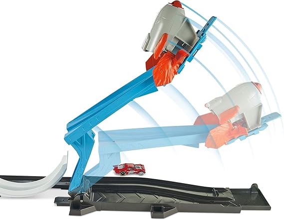 hot wheels track builder system rocket launch challenge