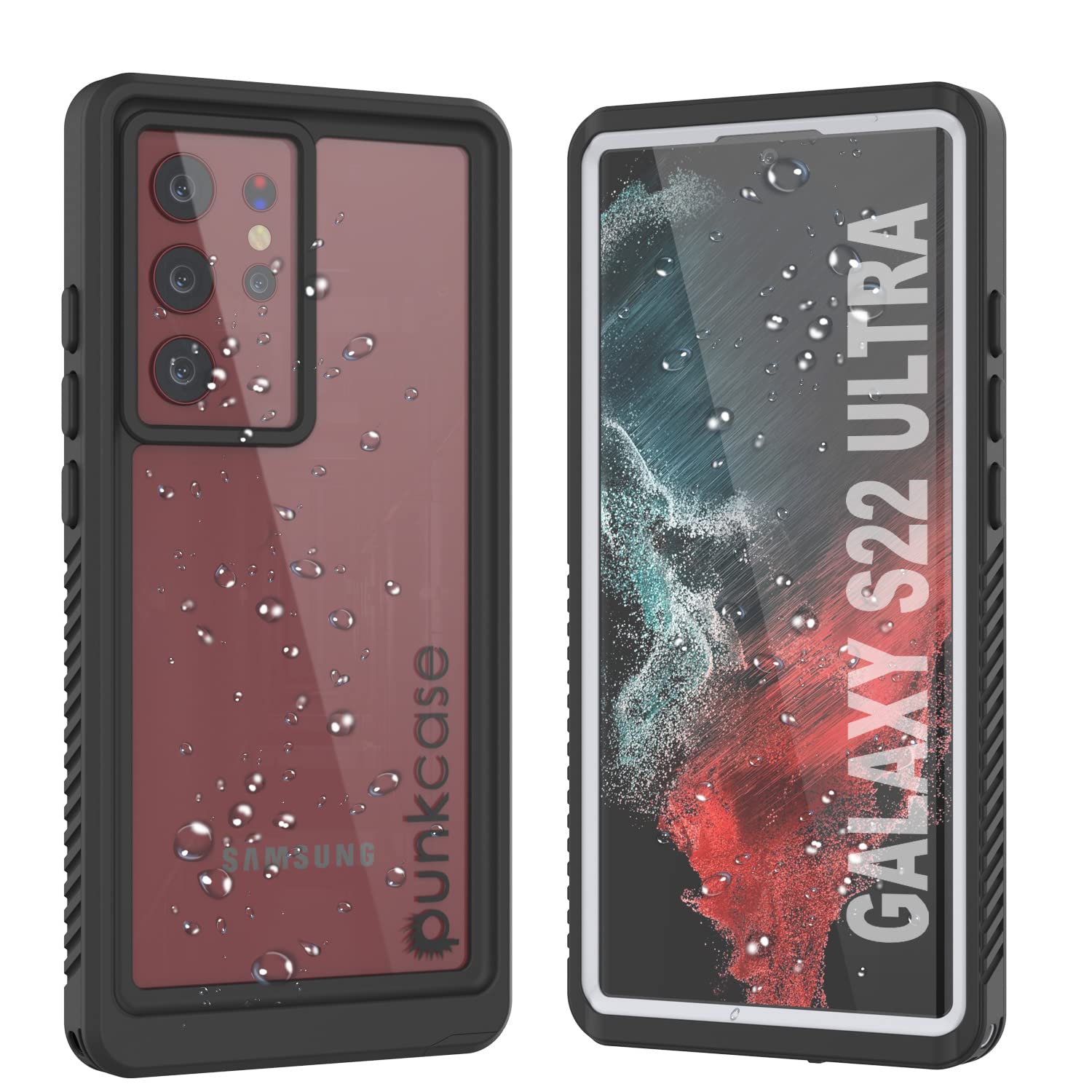 Punkcase for Galaxy S22 Ultra Waterproof Case [Extreme Series] [Slim Fit] [IP68 Certified] [Shockproof] [Dirtproof] [Snowproof] Armor Cover for Galaxy S22 Ultra 5G (6.8") (2022) [White]
