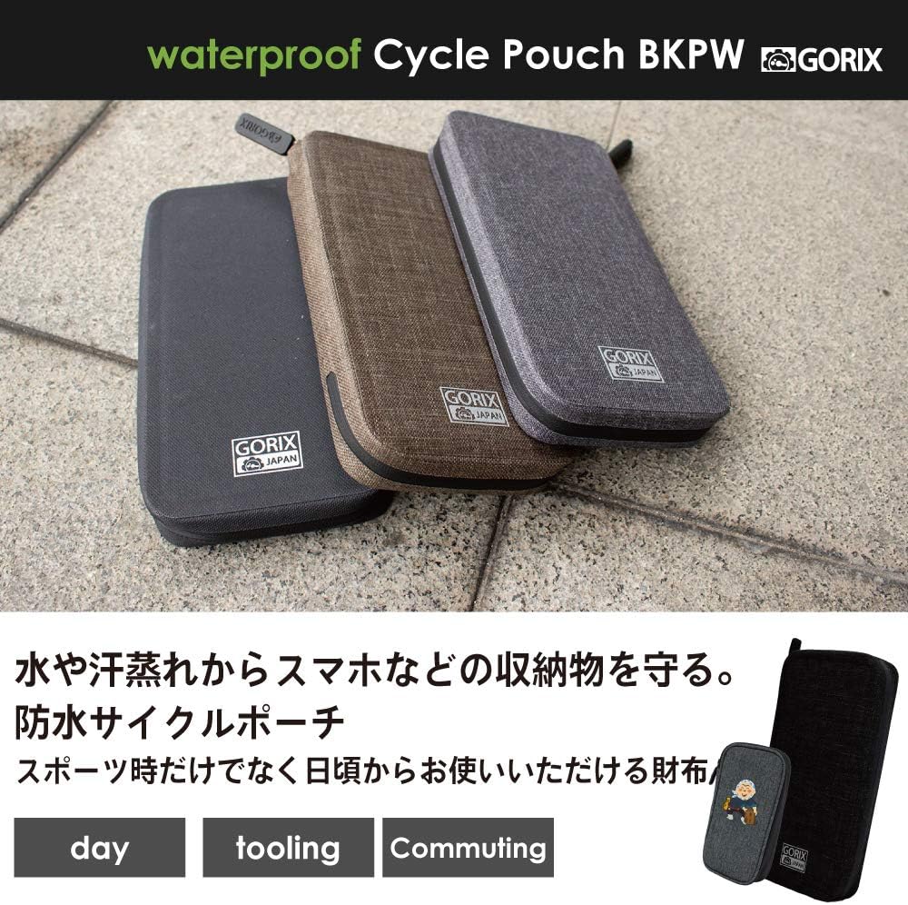 Amazon Gorix ゴリックス 防水 サイクルポーチ 自転車 ポーチ ロードバイク Bkpw カーキ Gorix ゴリックス サイドバッグ リアバッグ