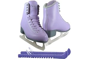 SKATE GURU Jackson Classic Model 380/381 Figure Ice Skates for Women and Girls Bundle with Skate Guards Just Launched 2023