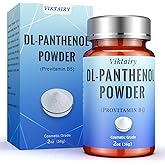 Viktairy Pure DL-Panthenol Powder (2oz, 56g), Cosmetic Grade Provitamin B5 Powder for Hair Care, Skin Care, Nails Deep Mousturizer, Panthenol Cream, Hair Conditioner, Shampoo, Soap, Lotion