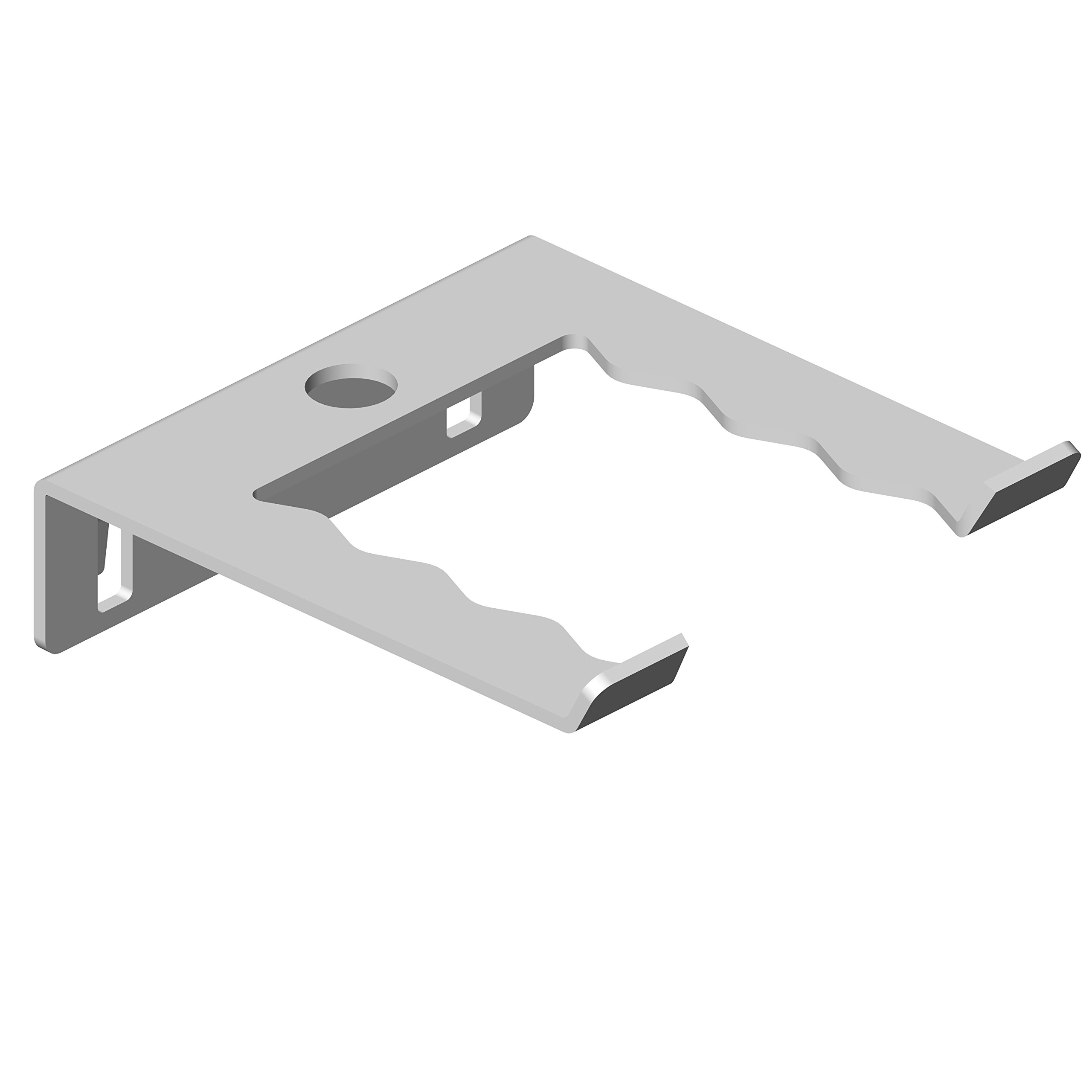 Element System 11404-00002 Holder / 6 Pieces/for Tool peg-Boards/Perforated Steel Panels/White, Set of 6