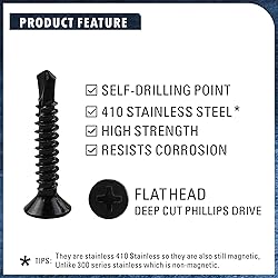 410 Stainless Steel #8 Self Drilling TEK Screw