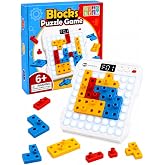 AluAbi Super Blocks Pattern Matching Puzzle Game, 1000+ Challenges, Kids 6+ | 3 game modes, light-up matching, colorful puzzle blocks, carry case and USB-C charging for travel and family play.