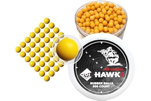 Hawki Rubber Balls .50 or .43 Cal Reusable Training Soft Rubber Balls Less Lethal for Paintball Guns