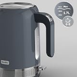 Breville High Gloss Electric Kettle 1.7L 3kW Grey Stainless VKT154 view 4